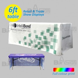 3 Sided Printed Table Cover - 6ft Table